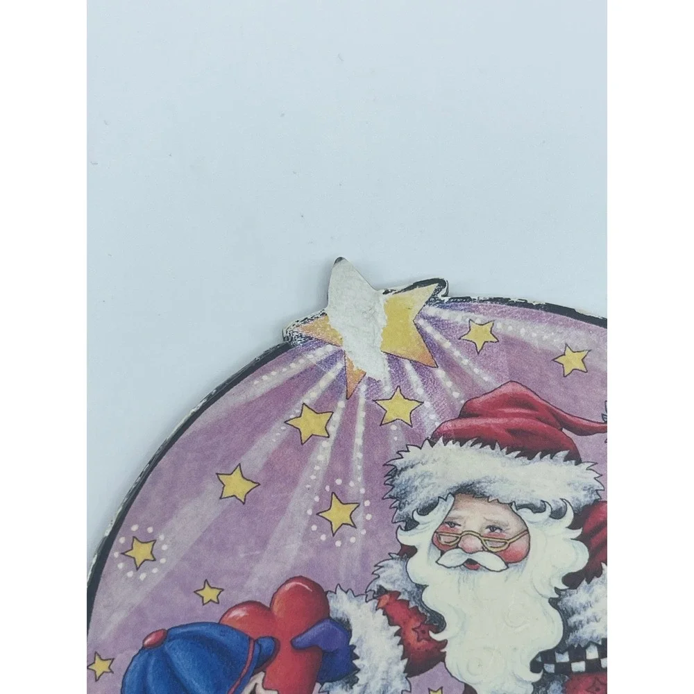 Mary Engelbreit ME Ink 1998 Santa Claus Giving Heart‎ Magnet Christmas 3